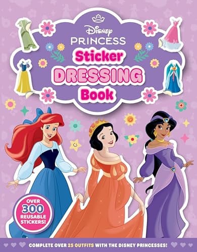 DISNEY PRINCESS: STICKER DRESSING BOOK (STARRING SNOW WHITE) - Childrens Books - Image - Pop Weasel