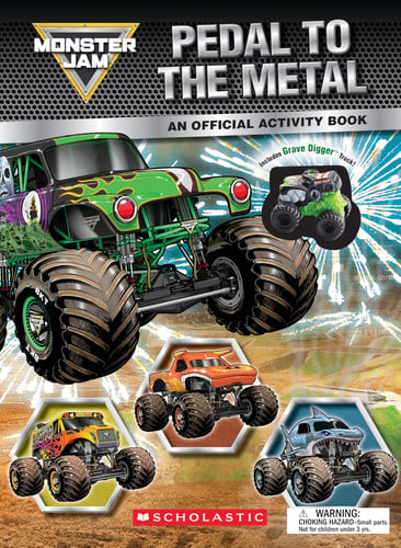PEDAL TO THE METAL: ACTIVITY BOOK (MONSTER JAM: INCLUDES GRAVE DIGGER TRUCK!) - Childrens Books - Image - Pop Weasel
