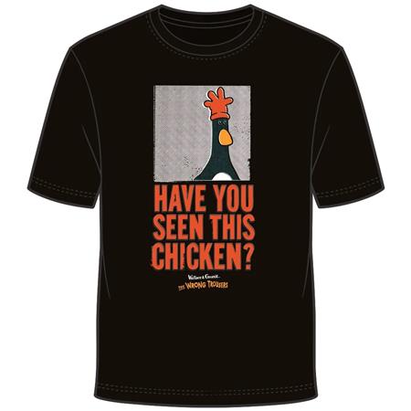 WALLACE & GROMIT FEATHERS WANTED T-SHIRT L - Clothing - Image - Pop Weasel