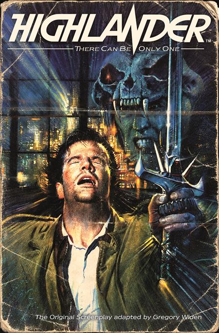 HIGHLANDER THE ORIGINAL SCREENPLAY #1 (OF 4) CVR L ORIGINAL POSTER BRIAN BYSOUTH FOIL VAR
