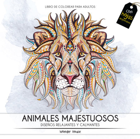 Adult Colouring Books Majestic Animals - Spanish | TPB - Graphic Novels - Image - Pop Weasel