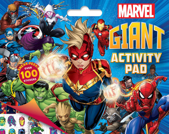MARVEL: GIANT ACTIVITY PAD (FEATURING CAPTAIN MARVEL) - Childrens Books - Image - Pop Weasel