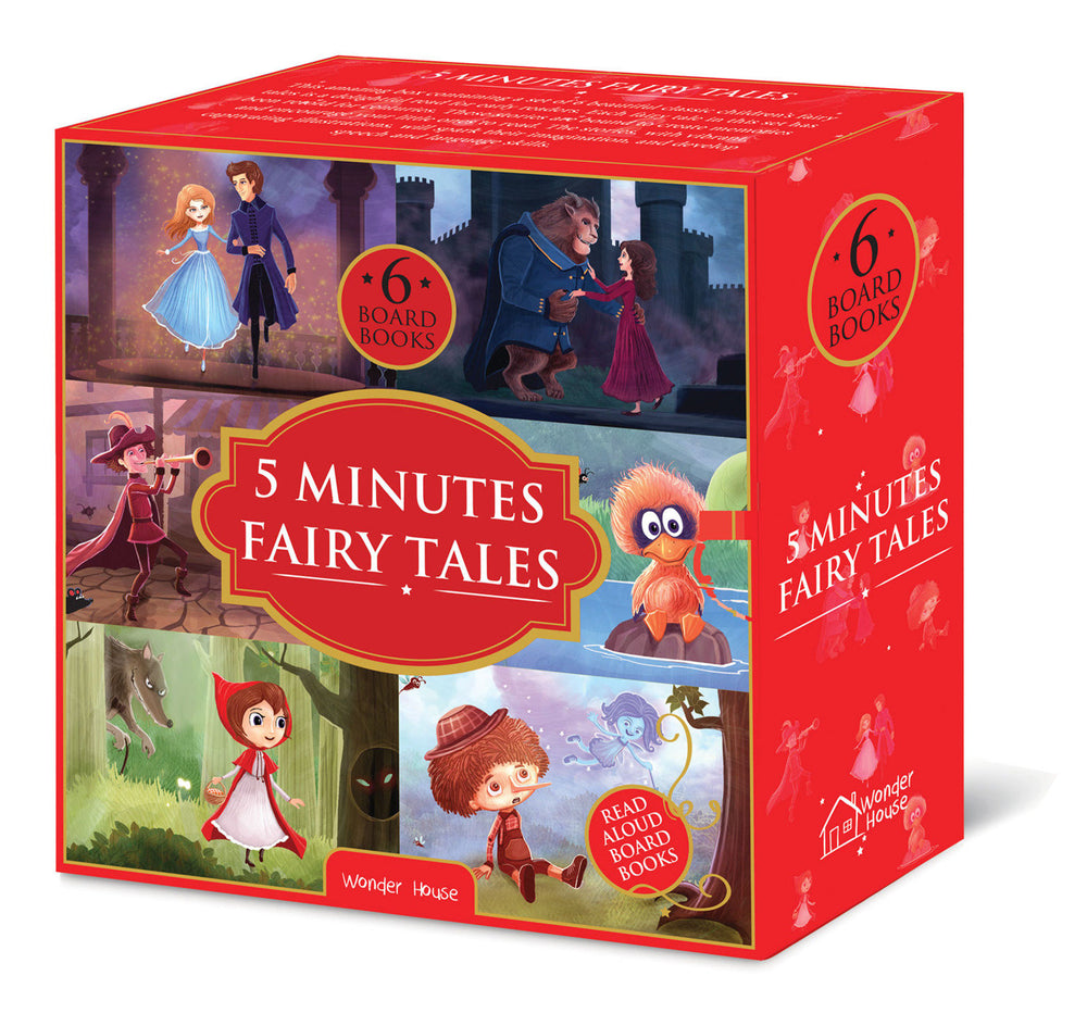 5 Minutes Fairy Tales Bookset: Giftset of 6 Board Books for Children (Abridged and Retold) - Childrens Books - Image - Pop Weasel