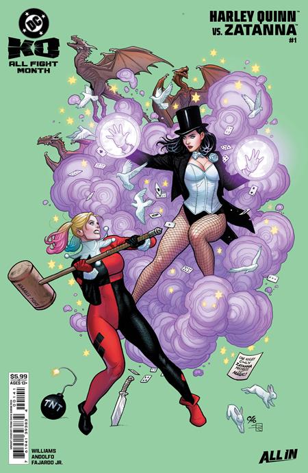 DC K.o. Harley Quinn Vs Zatanna #1  | One Shot  B Frank Cho Card Stock Var