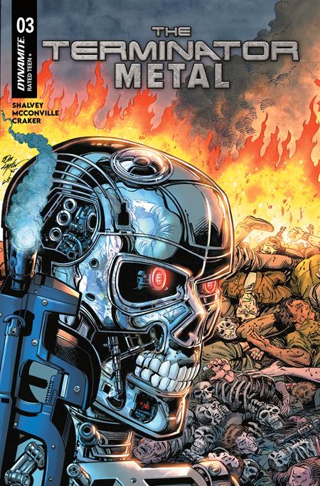 Terminator Metal #3  B Bob Layton Var