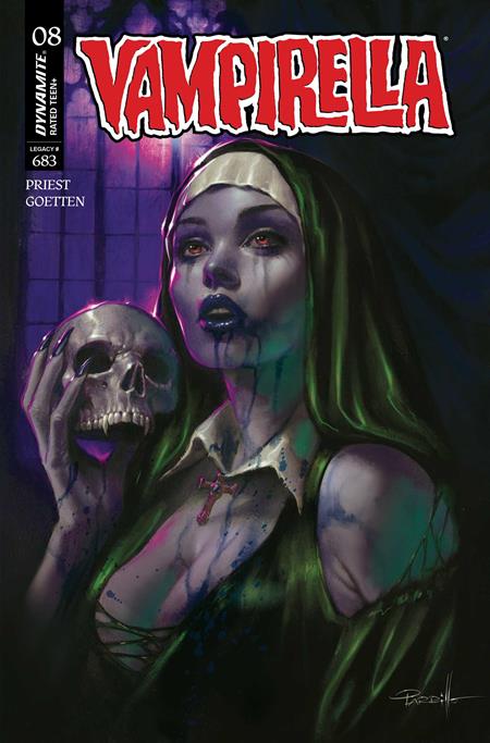 Vampirella #8  N Lucio Parrillo Ultraviolet Foc Bonus Var