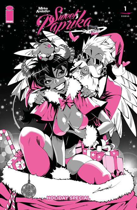Mirka Andolfos Sweet Paprika Black White & Pink Holiday Special  | One Shot  B Godtail Var