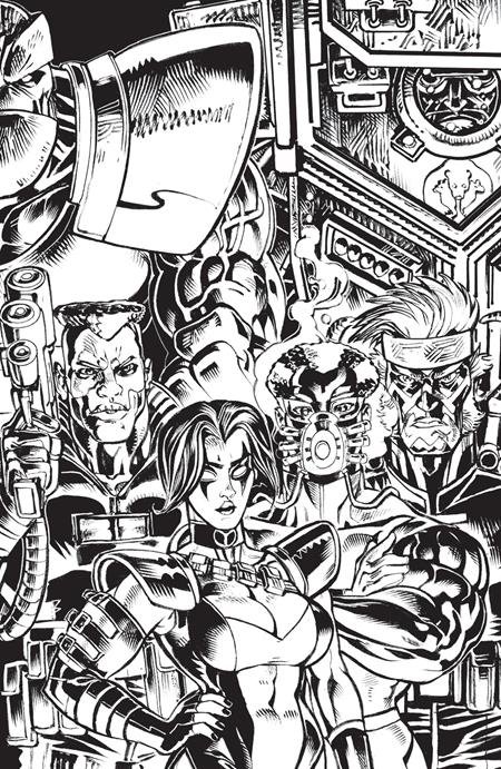 Free Planet #7  E Jed Dougherty Youngblood Team Up B&w Virgin Var