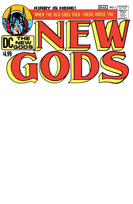 New Gods #1 Facsimile Edition  C Blank Card Stock Var
