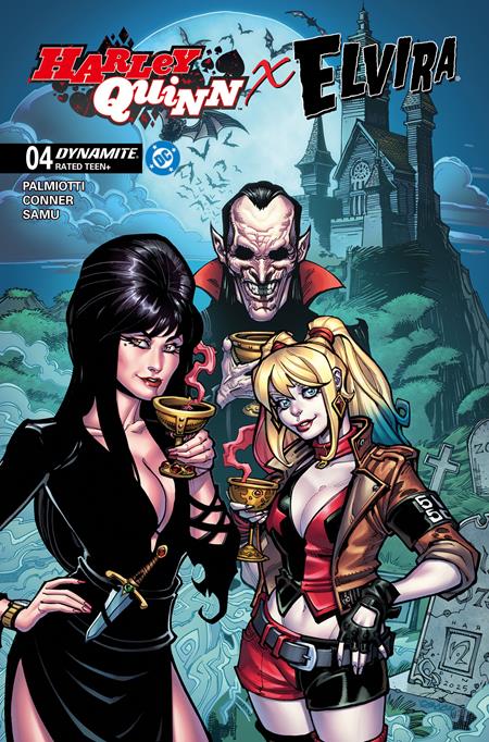 Harley Quinn X Elvira #4  B Chad Hardin Var