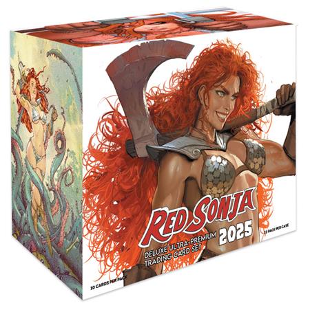 Red Sonja 2025 Deluxe Ultra-premium Trading Card Set Display Case - Cards - Image - Pop Weasel