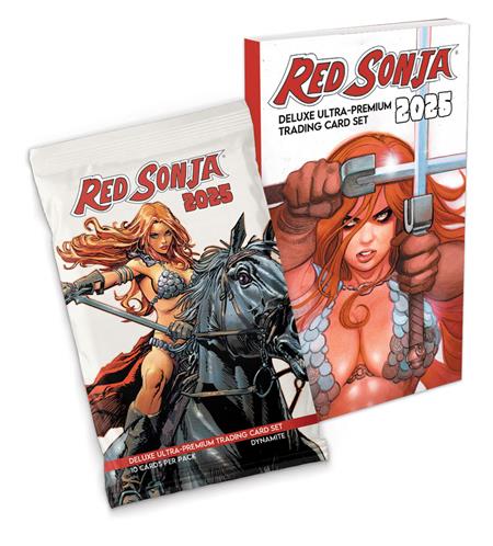 Red Sonja 2025 Deluxe Ultra-premium Trading Card Set Mini-box Foil-pack - Collectible - Image - Pop Weasel