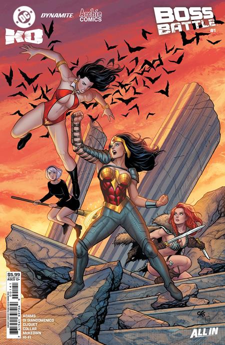 DC K.o. Boss Battle #1  | One Shot  D Frank Cho Card Stock Var