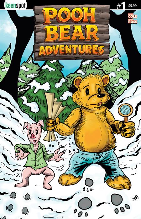 Pooh Bear Adventures #1  C Jason Turner (bagged With Trading Card)