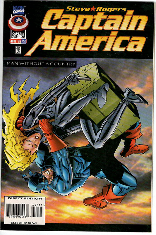 Pre-Owned - Captain America #452  (June 1996) Scanned Image Pop Weasel Pre-Owned Comics