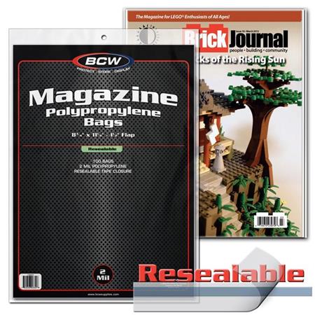 Resealable Magazine Bags (pack Of 100) image