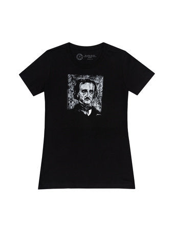 Edgar Allan Poe Melancholy Women's Crew T-Shirt X-Small - Clothing - Image - Pop Weasel