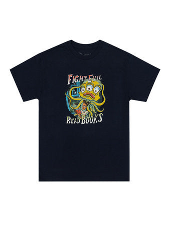 Fight Evil, Read Books: 2024 Design Unisex T-Shirt Medium - Clothing - Image - Pop Weasel
