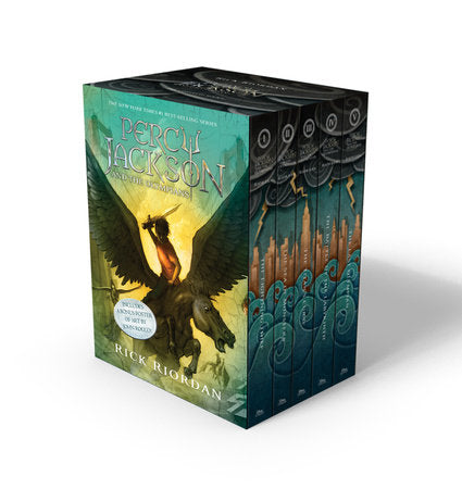 Percy Jackson and the Olympians 5 Book Paperback Boxed Set (w/poster) - Books - Image - Pop Weasel