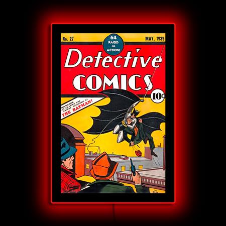Detective Comics No 27 Batman Mini Poster Plus Led Illuminated Sign - Image