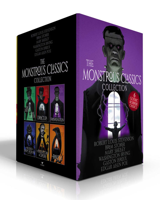 The Monstrous Classics Collection (Boxed Set) Dr. Jekyll and Mr. Hyde & Other Stories; Dracula; Frankenstein; The Legend of Sleepy Hollow & Other Stories; The Phantom of the Opera; The Raven & Other Writings image