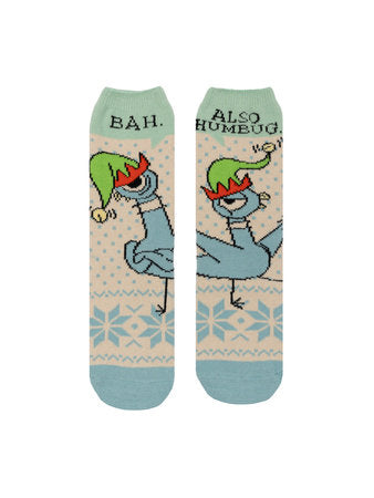 Don't Let the Pigeon Drive the Sleigh Cozy Socks - Small - Socks - Image - Pop Weasel