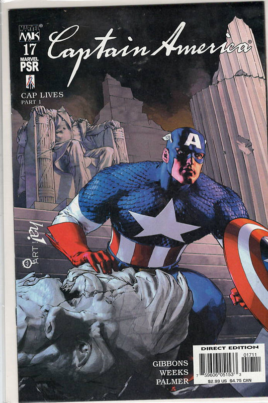 Pre-Owned - Captain America #17  (November 2003) Scanned Image Pop Weasel Pre-Owned Comics