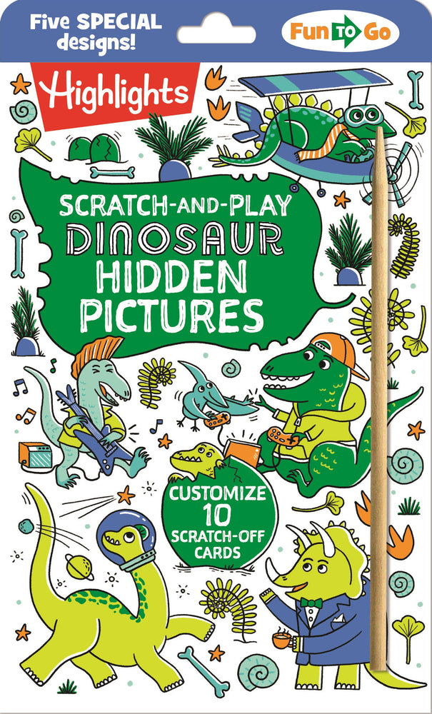 Scratch-and-Play Dinosaur Hidden Pictures image - Children/Young Adult - Image - Pop Weasel