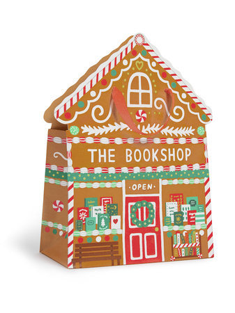 Gingerbread Bookshop Gift Bag (Large) - Gift Bags - Image - Pop Weasel