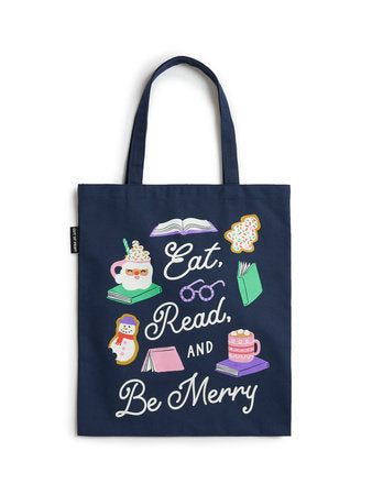 Eat, Read, & Be Merry Tote Bag - Bags, Wallets & Purses - Image - Pop Weasel