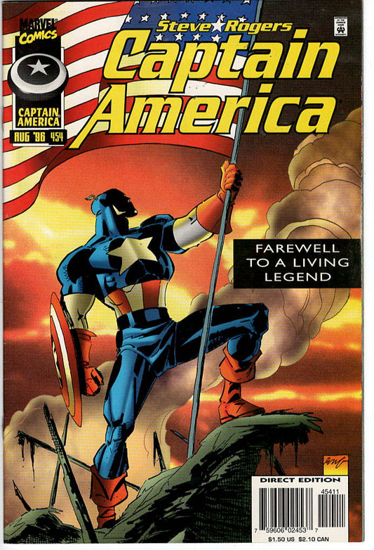 Pre-Owned - Captain America #454  (August 1996) Scanned Image Pop Weasel Pre-Owned Comics