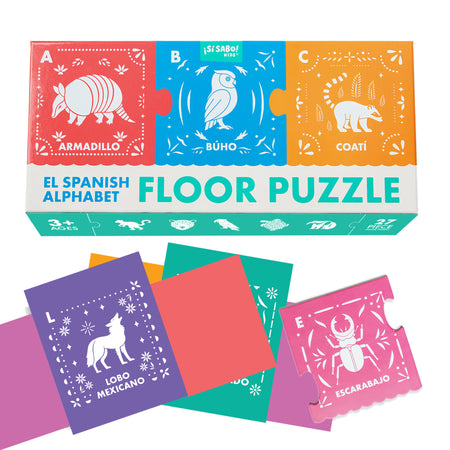 El Spanish Alphabet Jumbo Floor Puzzle, El Gran Rompecabezas del ABC en Español - Image