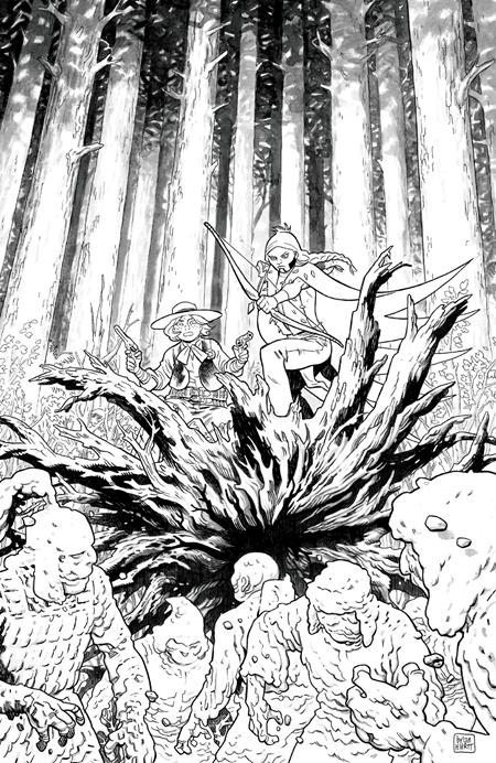 Sixth Gun Battle For The Six #2 (of 3)  D Inc 1:20 Brian Hurtt B&w Var - Image