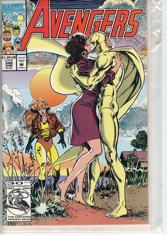 Pre-Owned - The Avengers #348  (June 1992) Scanned Image Pop Weasel Pre-Owned Comics