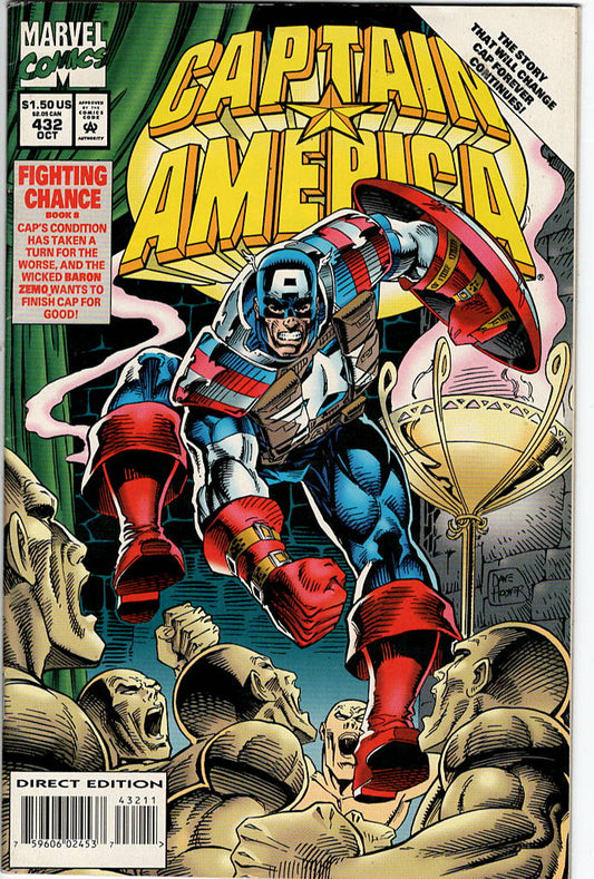 Pre-Owned - Captain America #432  (October 1994) Scanned Image Pop Weasel Pre-Owned Comics