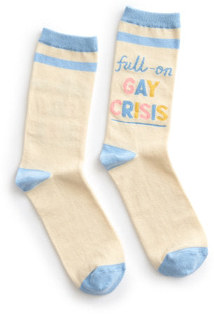 Heartstopper: Full-on Gay Crisis Socks - Small - Socks - Image - Pop Weasel