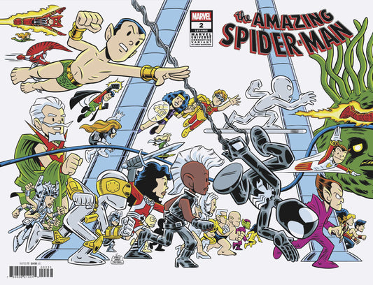 AMAZING SPIDER-MAN #2 CHRIS GIARRUSSO MARVEL UNIVERSE CONNECTING WRAP VARIANT L - Image