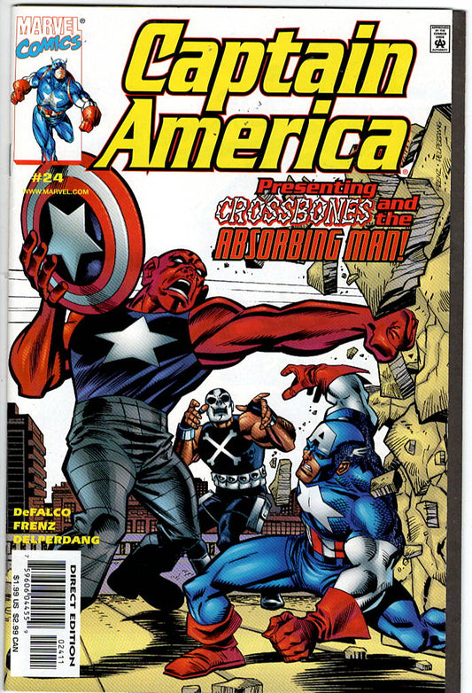 Pre-Owned - Captain America #24  (December 1999) Scanned Image Pop Weasel Pre-Owned Comics