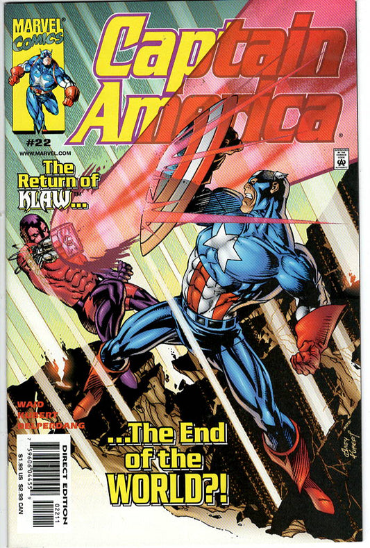 Pre-Owned - Captain America #22  (September 1999) Scanned Image Pop Weasel Pre-Owned Comics