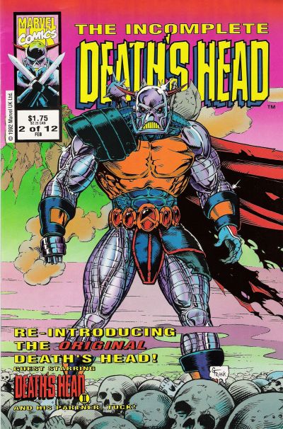Pre-Owned - The Incomplete Death's Head (1993 series) #2 (January [February] 1993) - Cover Image