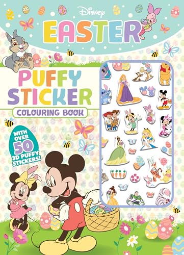 Disney: Easter Puffy Sticker Colouring Book 2025 - Childrens Books - Image - Pop Weasel
