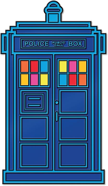 DOCTOR WHO FIFTEENTH DOCTORS CHROMATIC TARDIS ENAMEL PIN BADGE - Badges & Pins - Image - Pop Weasel