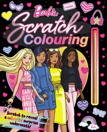 Barbie: Scratch Colouring (Mattel) - Childrens Books - Image - Pop Weasel