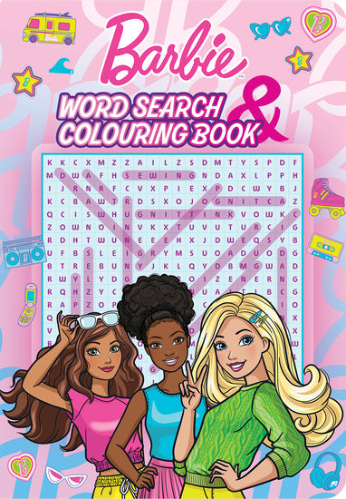 Barbie: Word Search And Colouring Book (Mattel) - Books - Image - Pop Weasel