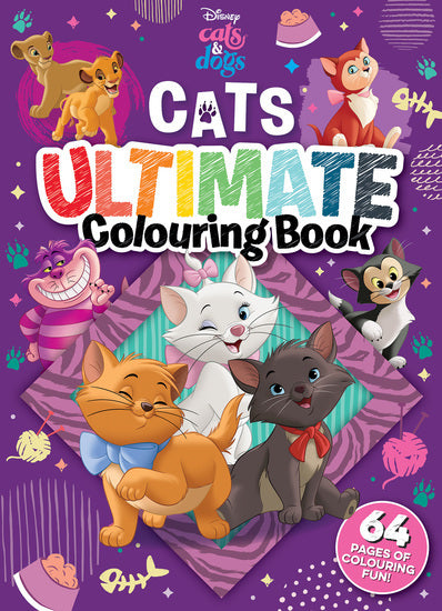 Disney Cats: Ultimate Colouring Book 2026 - Childrens Books - Image - Pop Weasel