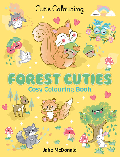 Forest Cuties: Cosy Colouring Book (Cutie Colouring) - Childrens Books - Image - Pop Weasel