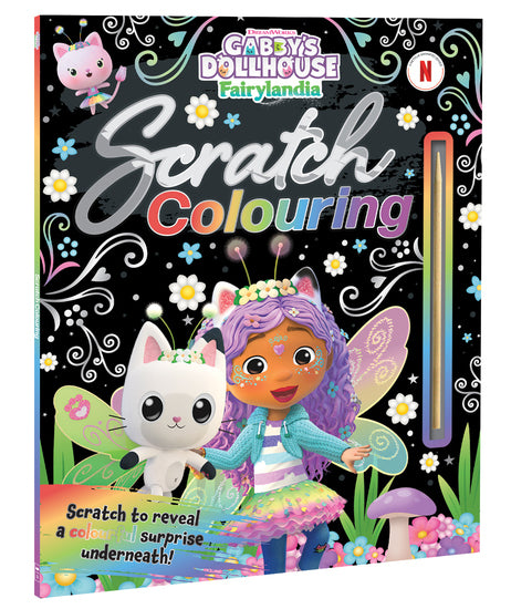 Gabby's Dollhouse Fairylandia: Scratch Colouring (Dreamworks) - Childrens Books - Image - Pop Weasel
