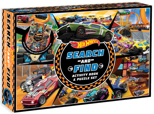 Hot Wheels: Search-&-Find Activity Book & Puzzle Set (200 Pieces) 26 - Childrens Books - Image - Pop Weasel