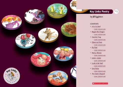 Key Links Poetry Cards Set A - Year 1 - Cards - Image - Pop Weasel