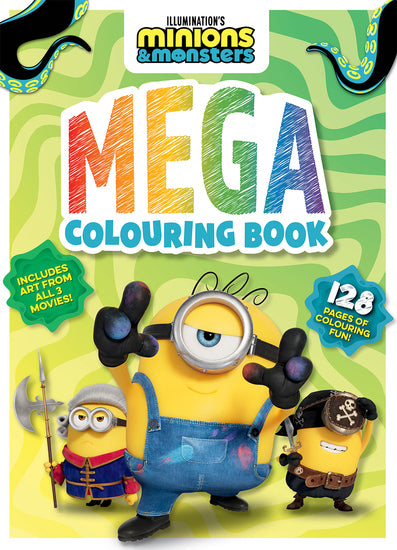 Minions And Monsters: Mega Colouring Book (Universal) - Childrens Books - Image - Pop Weasel